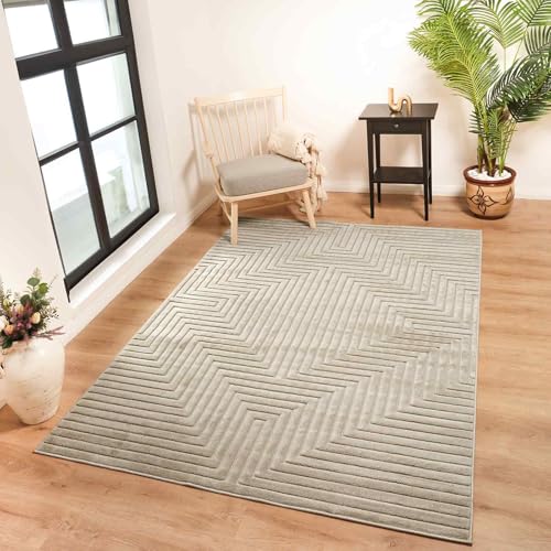 Livabliss Dallas Indoor Outdoor - Large Boho for Living Room 200x275 cm Dining, Kitchen Carpet, Patterned Neutral & Coloured, Waterproof, Stain Durable - Beige