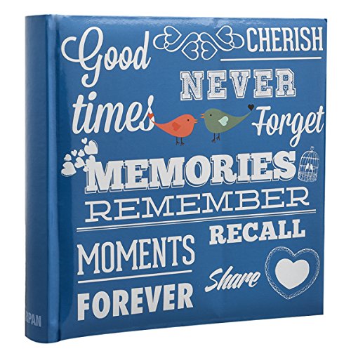 Arpan Blue Memo Slip In Photo Album 10 x 15 cm For 200 Photos - MEMORIES