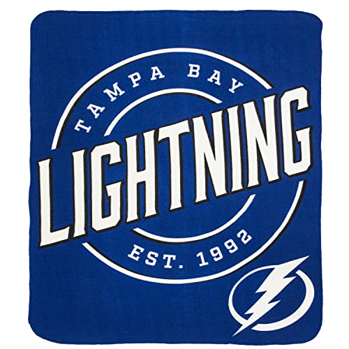"Northwest NHL Tampa Bay Lightning Unisex-Adult Fleece Throw Blanket, 50"" x 60"", Campaign"