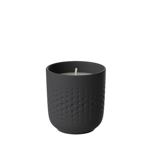 Villeroy & Boch - Manufacture Collier Noir Scented Candle Perle Adventure 8.5 x 8.5 x 9 cm, Premium Porcelain, 40 Hours Burning time