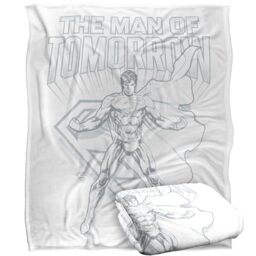 LOGOVISION Superman Man Of Steel Sketch Silky Touch Super Soft Throw Blanket 152 X 127 Cm