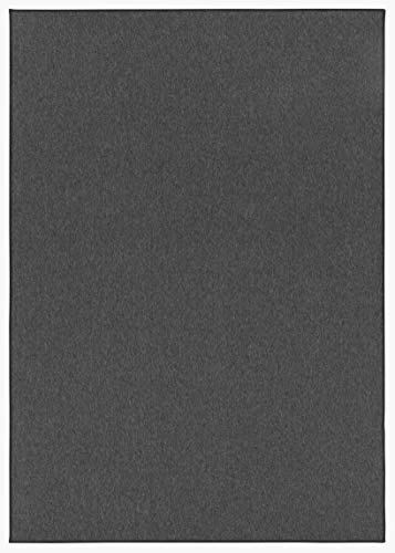 BT Carpet Rug Flat Weave Short Pile Fine Loops Casual Plain Mottled for Dining, Living, Children's Room, Bedroom-Corn Yellow, 160 x 240 cm, Polypropylene, Charcoal