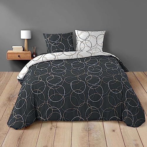 Douceur d'Intérieur, Felix 3-Piece Bedding Set (260 x 240 cm) 100% Cotton
