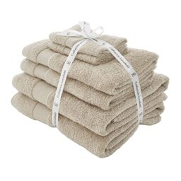 Catherine Lansfield, Natural, 6 Piece Towel Bale