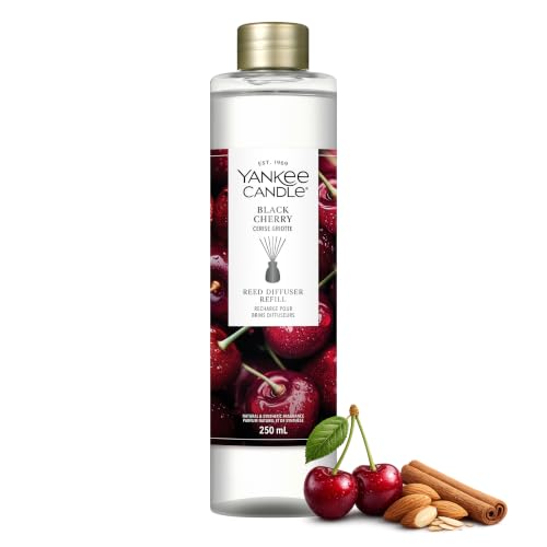 Yankee Candle Reed Diffuser Refill - Black Cherry - For Small to Medium Spaces - Up to 10 Weeks of Fragrance
