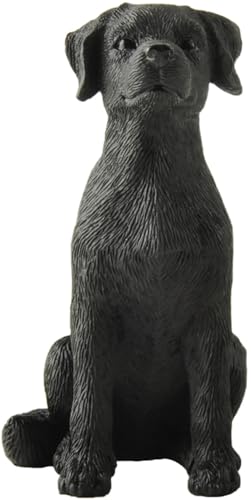 "JFSM INC. 3.25"" Labrador Dog Sitting Up Figurine - Black Lab Gift, Statue, Decor"