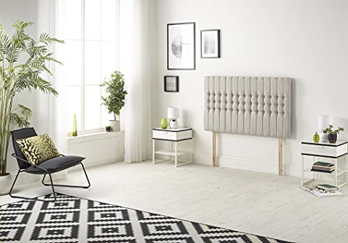 Somnior Beds Bed Centre Galaxy Small Double 82cm Plush Silver Headboard With Wooden Struts