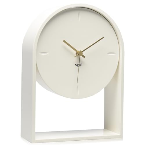"Kartell Air du Temps Table Clock, Plastic, White, 21.5 x 8 x 30 cm - ""Leggerezza ?? la parola d'ordine del nuovo orologio L'Air du Temps di Eugeni Quitllet, che lascia scorrere il tempo leggero"