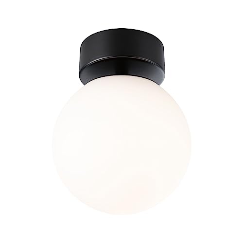 Paulmann 71072 LED Ceiling luminaire Selection Bathroom Gove IP44 3000K 900lm 230V 9W Black matt, Satin Bathroom luminaire