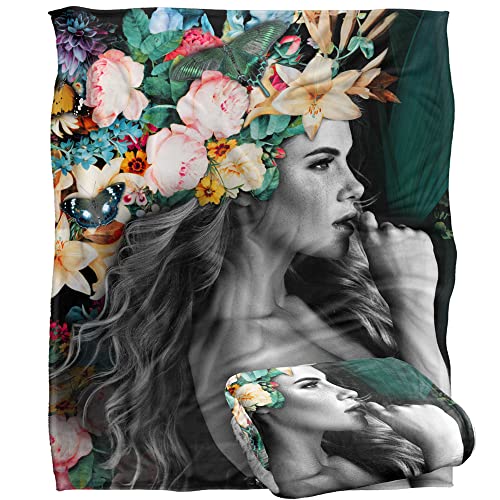 Bcreative - Reinders Reinders Flower Girl Portrait Silky Touch Super Soft Throw Blanket 152 X 127 Cm