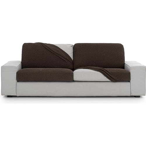 ECOMMERC3 Universal and Versatile Sofa Cover L ??? Brown Protective Sofa Cover Easy to Install for Back, Seat and Arms
