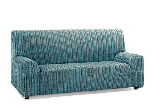 Martina Home 3 Seater Sofa Cover, Texture, Blue, 3 Plazas, 180 a 240 cm de ancho