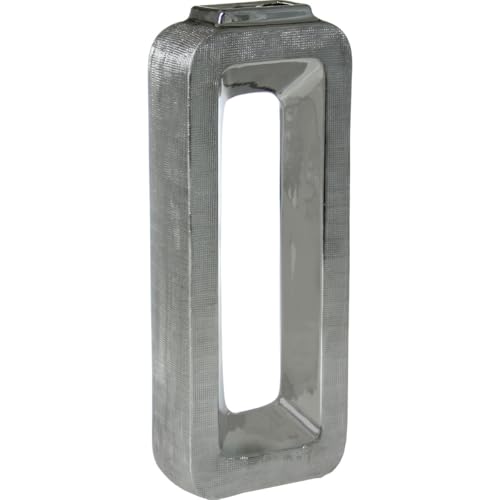 Alexandra House Living Vase Silver Ceramic 16 x 7 x 40 cm