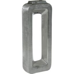 Alexandra House Living Vase Silver Ceramic 16 x 7 x 40 cm
