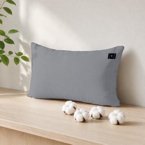 Grounding Pillowcase with15 Ft Grounding Cord 20x30in (Gray)