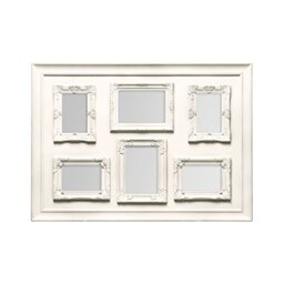 Premier Housewares Vintage Multi-Photo Frame for 6 Photos, Cream