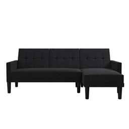 Haven Sectional Sofa Bed Linen Dark Grey, 211x140x80cm