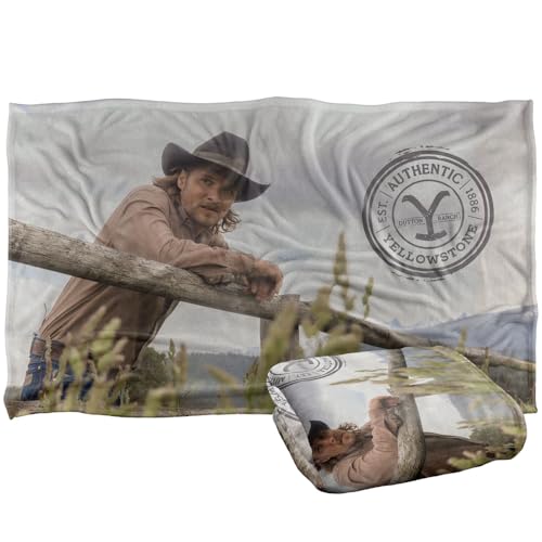 LOGOVISION Yellowstone Kayce On The Fence Silky Touch Super Soft Throw Blanket 91 x 147 Cm