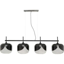 KARE Design Pendant Light Smoke Goblet Quattro, Black, 143x129x25 cm, Pendant lamp, Ceiling Light, Home Lighting, no Bulb Included, Living Room