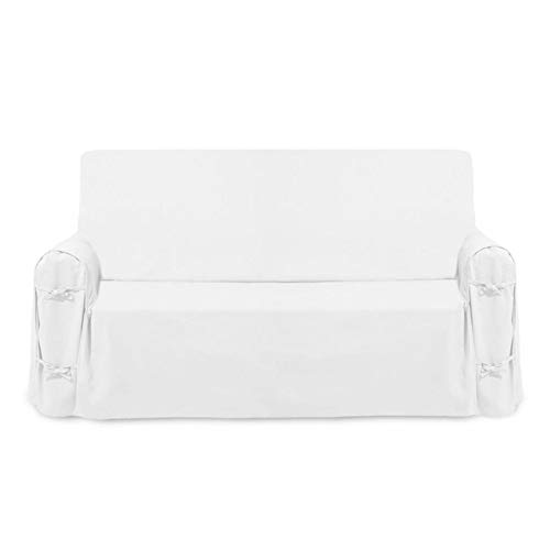 Soleil d'ocre 112553 Panama Sofa Cover Cotton White 100X200 X60 cm