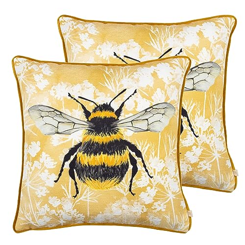 furn. Wylder Nature Manor Bee Polyester Filled Cushions Twin Pack