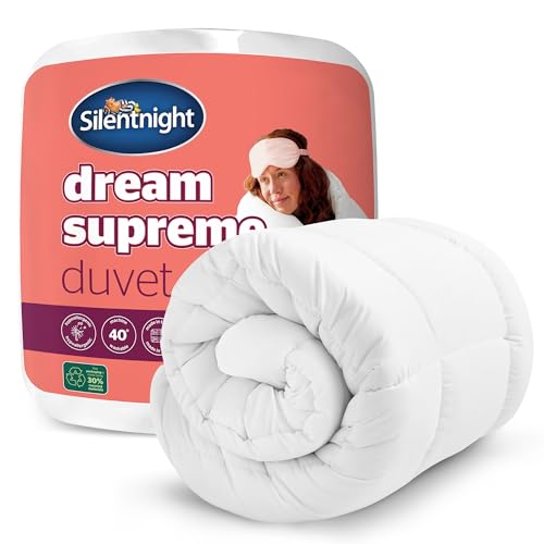 Silentnight Dream Supreme 10.5 Tog King Duvet - Cloud-Like Comfort for All Year Round - Generous Filled for Sink-In Relax Feel - Soft Touch Hypoallergenic Covers - Machine Washable, King Quilt