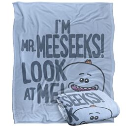 RICK AND MORTY Blanket, 152 x 127 cm The Mr. Meeseeks Silky Touch Super Soft Throw Blanket