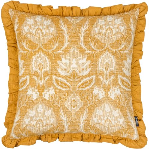 Paoletti Kirkton Cushion Cover,Ochre,50 x 50cm
