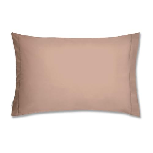 Plain Dyed Cotton Percale Rose Tan 200TC Housewife Pillowcases 50 x 80 cm (2)