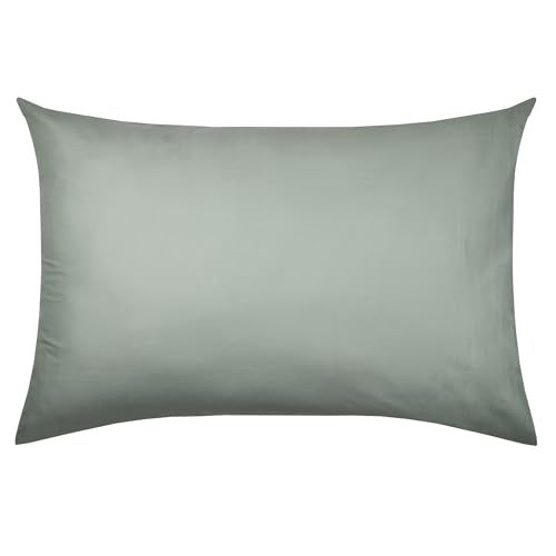 STOF - Pillowcase - Size 50 x 70 cm - 100% Organic Cotton - Quality - Oeko-Tex Certified - Colour Khaki - Horizon Model - Bed Linen for Home - Soft and Comfortable