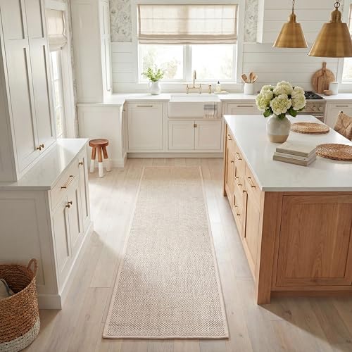 SAFAVIEH Natural Fiber Rug for Living Room, Dining Room, Bedroom - Natural Fiber Collection, Short Pile, in Natural and Beige, 76 X 183 cm