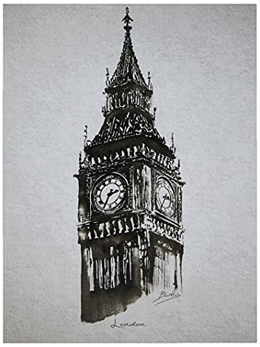 Big Ben City Decorative Picture 40 x 30 cm with LED