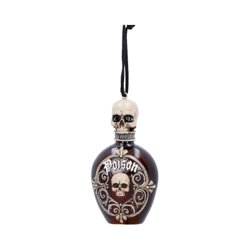 House of Obscura Gothic Hanging Ornament – Resin Dark Fantasy Decoration Collection (Poison Bottle)