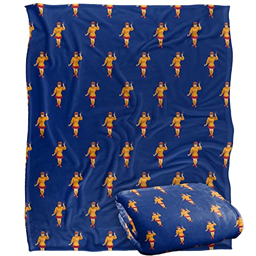 SCOOBY DOO! Velma Character Pattern Officially Licensed Silky Touch Super Soft Throw Blanket 152 x 127 cm