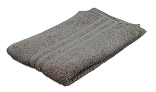 G??zze - Elegant Hand Towel Set of 2, Sylt, 100% Cotton, Heavy Weight (440 g/m??), 50 x 100 cm - Silver