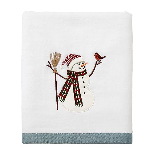 Avanti Linens Snowman Park Collection, Hand Towel, Multicolor