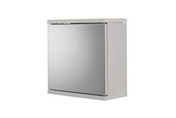 Croydex Simplicity Bathroom Cabinet - Compact Wall-Mounted Bathroom Storage, Durable MDF Carcass with Mirrored Door, Magnetic Catch and Adjustable Shelf (30x30x14cm)