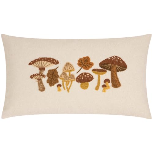 furn. Autumn Forage Polyester Filled Cushion (Truffle - 30x50cm)