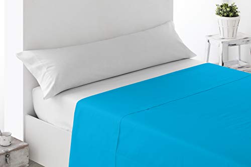 Miracle Home Soft Fitted Sheet 105cm 50% Polyester Turquoise
