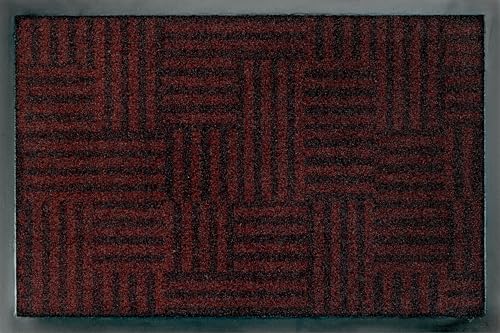 Casita Living Billboard doormat, Linear Maze Brown 50x75cm, inside and outside, washable