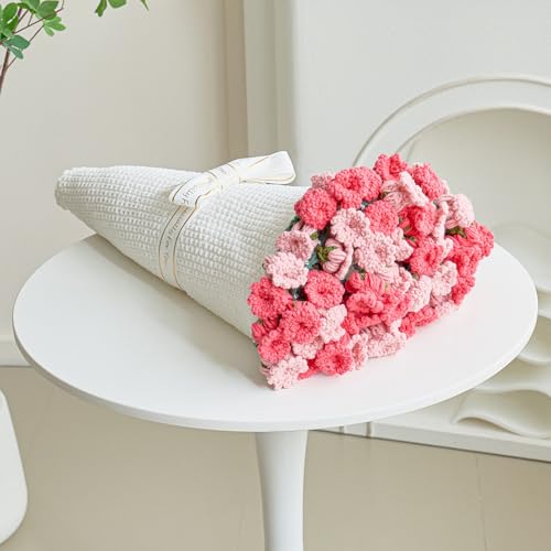 Rose Pink Flower Blanket, Round Giant Soft Blanket Made of Chenille Material (Beige, 40 inches)