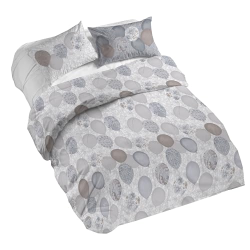 PENSIERI DELICATI Duvet Cover, Cotton, Beige Balloons, Queen-Size Bed