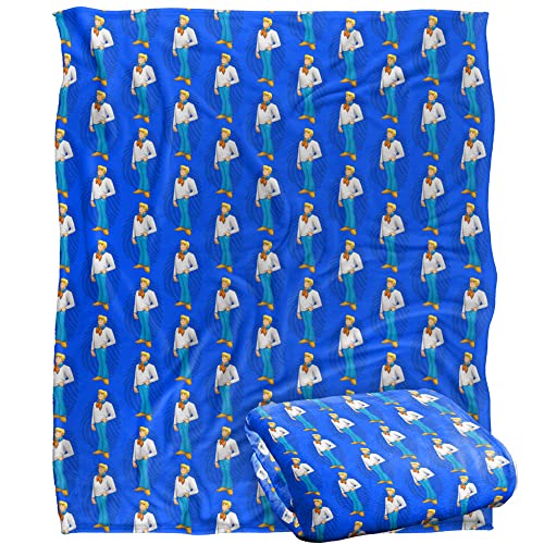 SCOOBY DOO! Fred Character Pattern Officially Licensed Silky Touch Super Soft Throw Blanket 152 x 127 cm