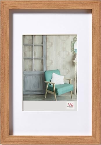 walther design Picture Frame Beech 30 x 45 cm Real Glass Stockholm Wooden Frame EA045P