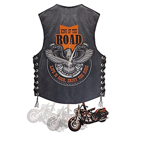 Good Time Motorcycle Wall Clock, Motorcycle Pendulum Swinging Wall Clock, Motorcycle Wall Art, Gifts for Fans Motorcycle Owners, Harley Davidson Gifts for Men and Women.