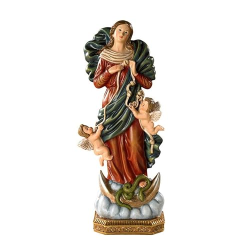 "Avalon Gallery Catholic Saints Figurine - Toscana Collection Religious Statue, 12"" H, Mary Untier Knots"