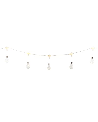 WeRChristmas Set of 10 Copper Wire Light Bulbs