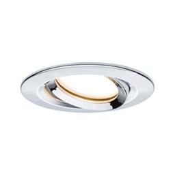 Paulmann LED Downlight Nova Plus Coin Single Light Swivelling IP65 Round 93mm 30° Coin 6W 470lm 230V dimmable 2700K Chrome 93683