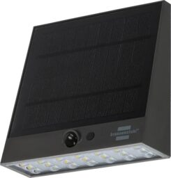 Brennenstuhl Solar LED Wall Light SOL 1000 Plana/LED Security Light for Outdoors with Motion Detector (IP54, 1000lm, 4 Different Light Modes, Twilight Sensor, incl. Rechargeable Battery)