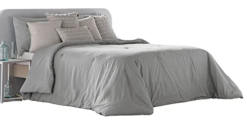 ANTILO TEXTIL Bouti Bali Extra Soft Cotton Bedspread (270 x 270 cm, Grey)